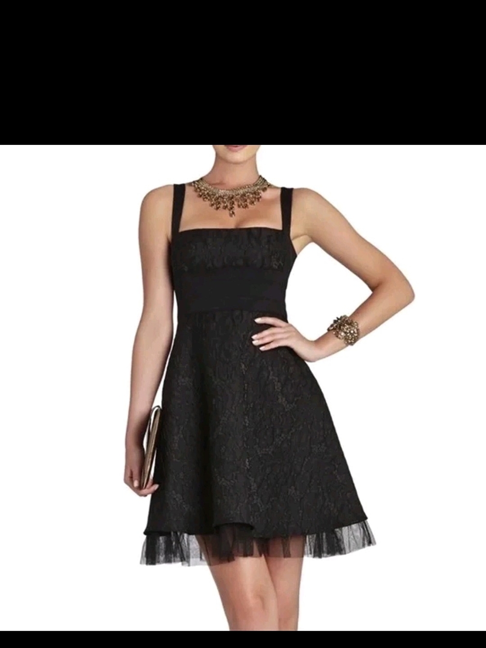 BCBGMaxAzria Kaya Cocktail Dress Black Lace Size 4 Evening Party Wedding Classy